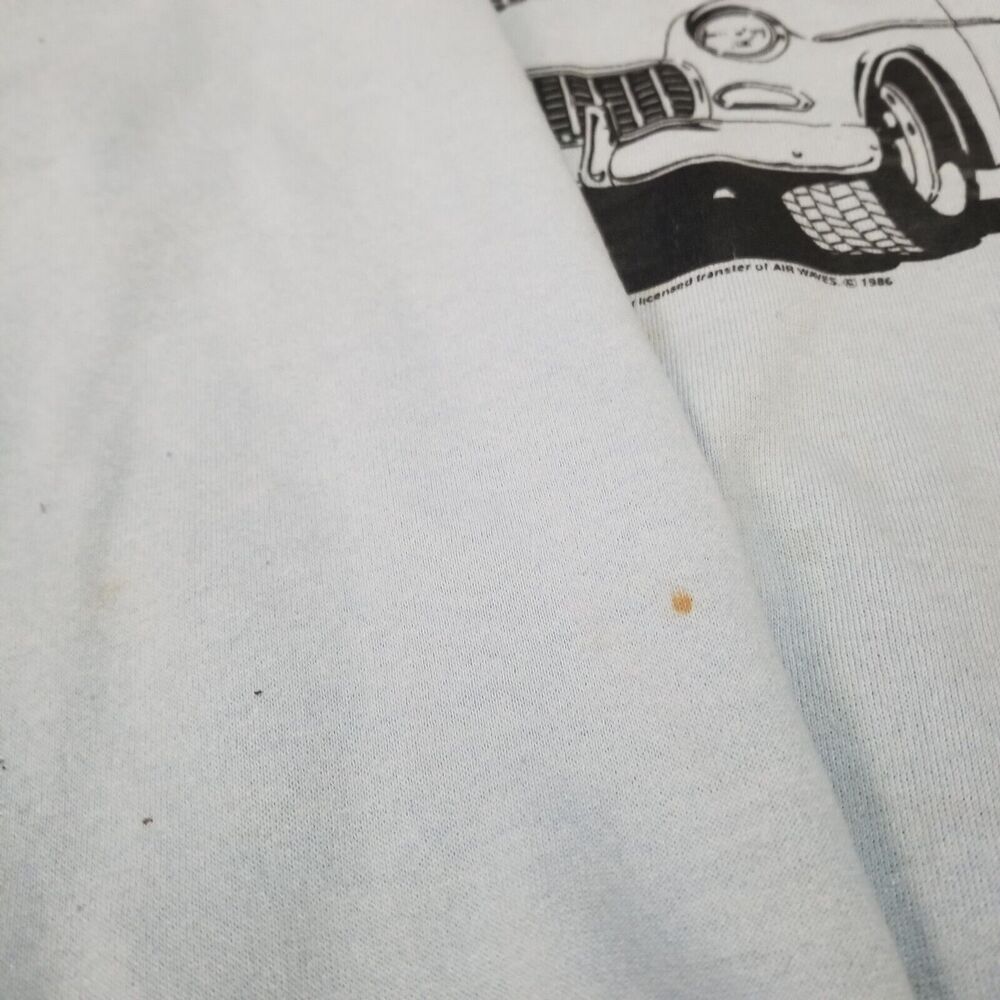 Vintage 80s Chevrolet 1955 Chevy Bel Air Sweatshirt Size XXXL Platinum T's 1986 - Picture 10 of 16